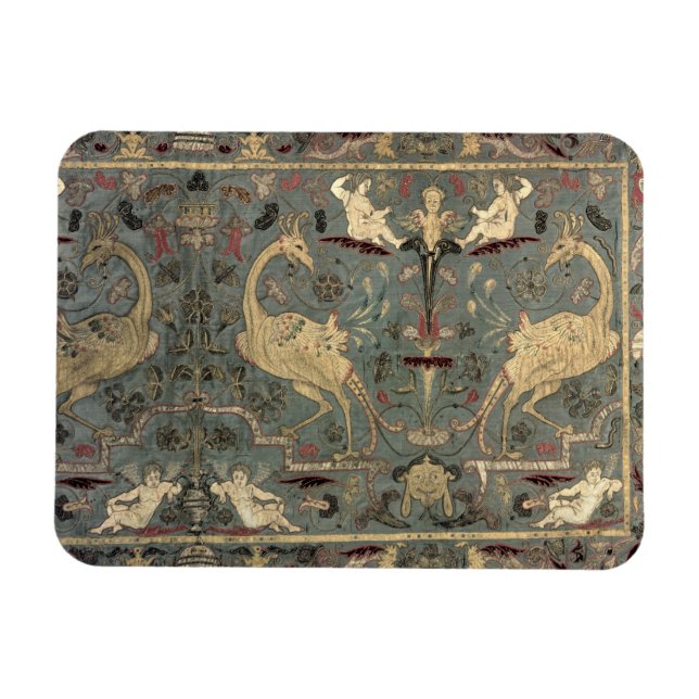 Valance of Renaissance design, 1700-talet (silke) Magnet (Horisontell)