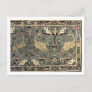 Valance of Renaissance design, 1700-talet (silke) Vykort