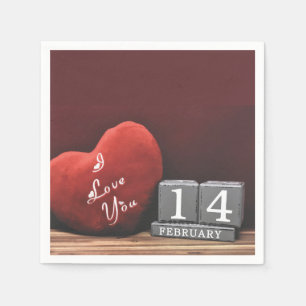 Valantine Day Napkins Pappersservett