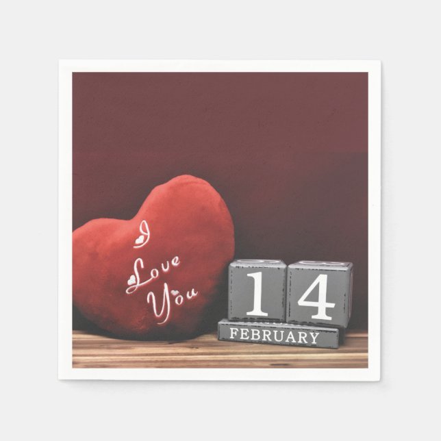 Valantine Day Napkins Pappersservett (Framsidan)