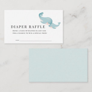 Valar Blue Baby Shower Diaper Raffle Biljett Tilläggskort
