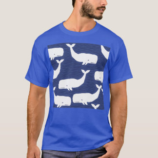 Valar Blue och White Whale T Shirt