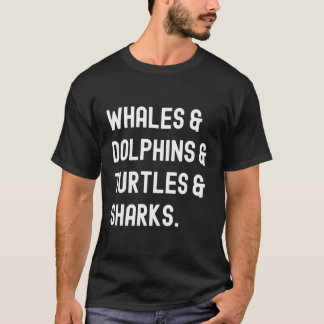 Valar Delfiner Turtles Sharks Sea Animals Retro A T Shirt