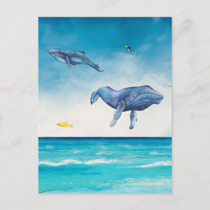 Valar Fantasy Beach Sea Watercolor Vykort