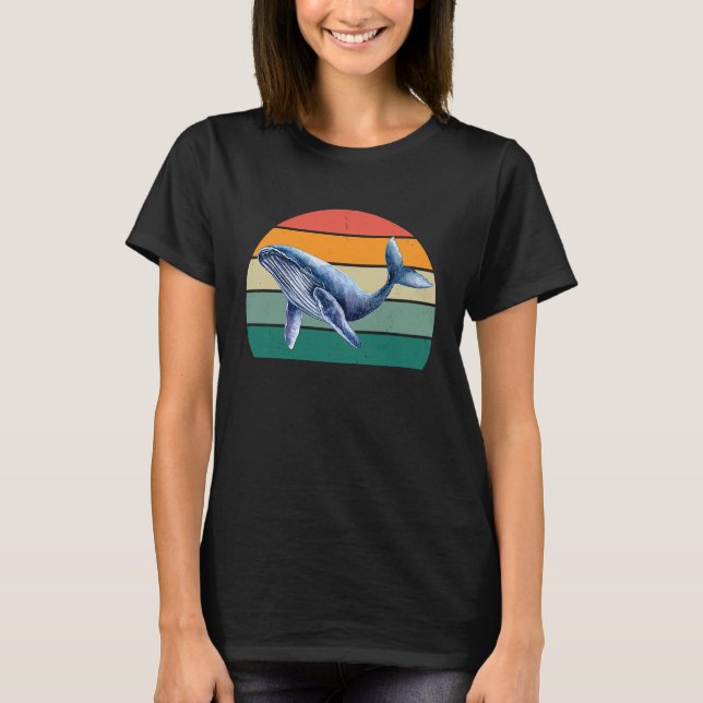 Valar Fin Blue Whale Orca Beluga Grått Fin Whal T Shirt (Framsida)