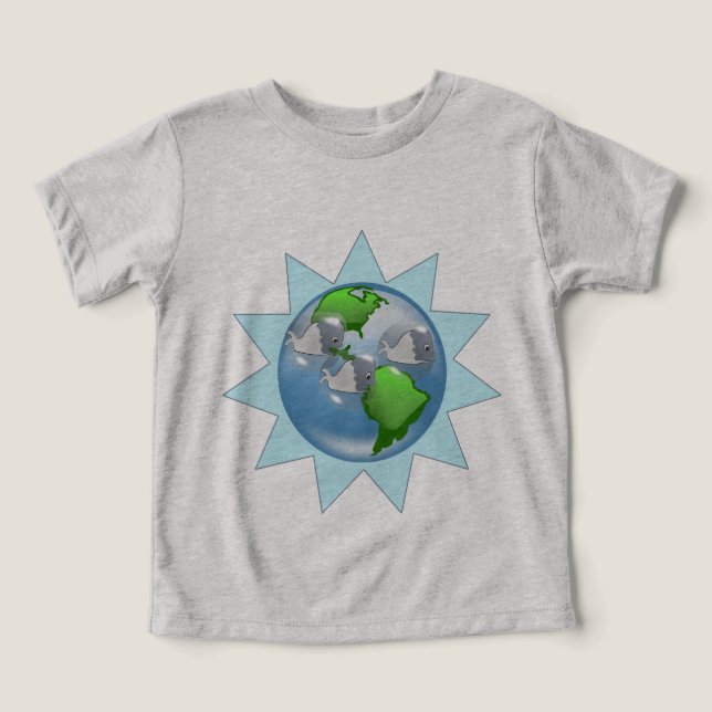 Valar för Earth Day med Starburst Tröja (Design Framsida)