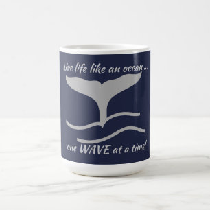 Valar i Svan med grafikområde Kaffemugg