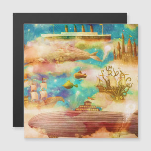 Valar i Vintage resor World Himlar Blue Ocean Whal