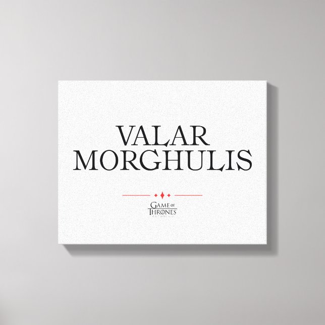 Valar Morghulis Canvastryck (Framsida)
