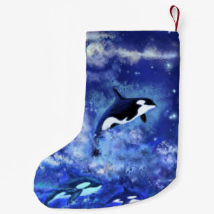 Valar på Blue Full Moon-julklapp Liten Julstrumpa