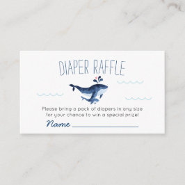 Valar under havets daggning Raffle Baby Shower Tilläggskort