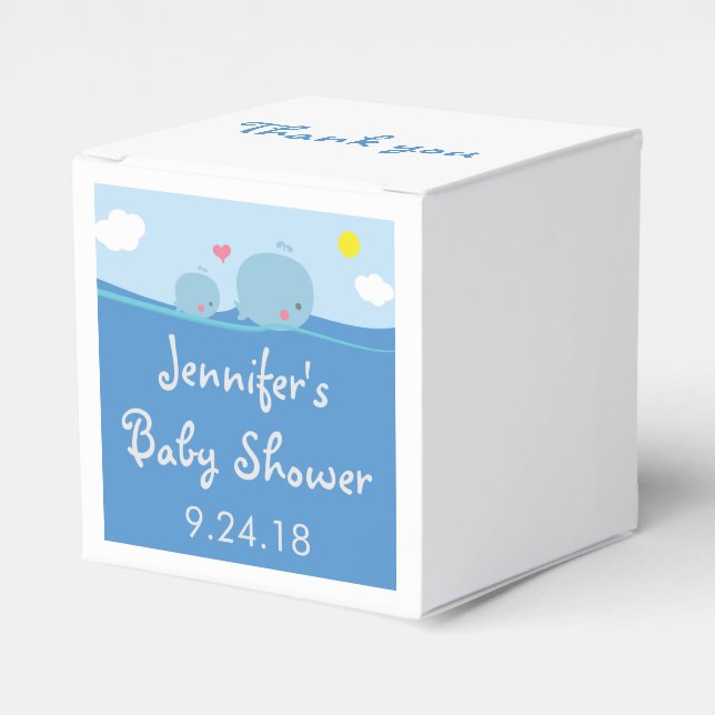 Valar under Sea Baby Shower Favor Box Presentaskar (Framsidan Sidan)