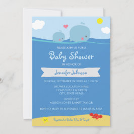 Valar under Sea Baby Shower/Sprinkle Inbjudan