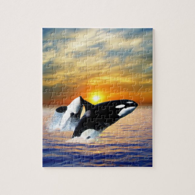 Valar vid sunset pussel (Vertikal)