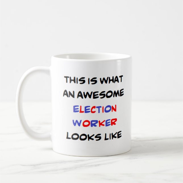 valarbetare, fantastisk kaffemugg (Vänster)
