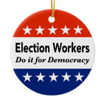 Valarbetare gör det för demokratin