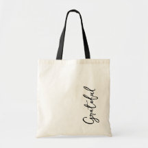 Välbefinnande Retreat Tote Bag Tacksam Skrift Svar