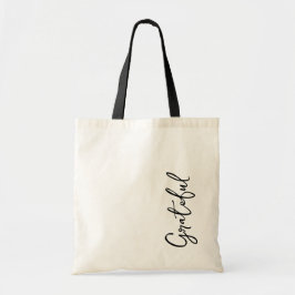 Välbefinnande Retreat Tote Bag Tacksam Skrift Svar Tygkasse