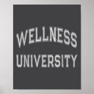Välbefinnande Universitets Trupp Träningscoach Gym Poster