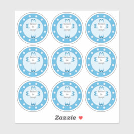 Välbeklädda baptism-fästingar klistermärken