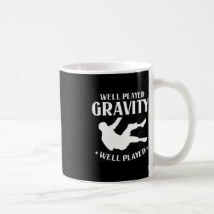 Välbelagd grovhet Roligt slitage och fall på marky Kaffemugg