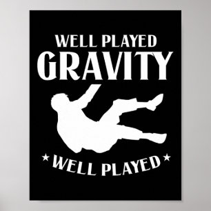 Välbelagd grovhet Roligt slitage och fall på marky Poster