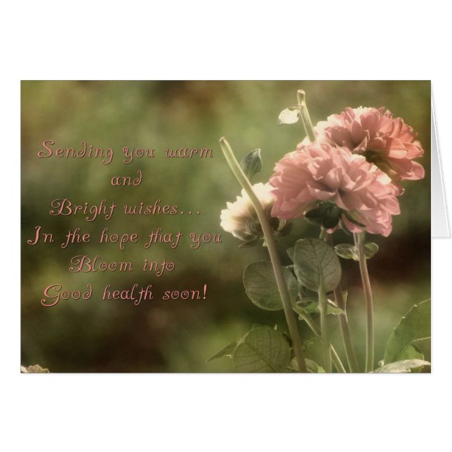 Välblooming Dahlias Hälsningskort (Framsidan Horizontal)