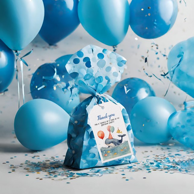 Valbord för Pojkars Födelsedag Tack Presentetikett (Skapare uppladdad)