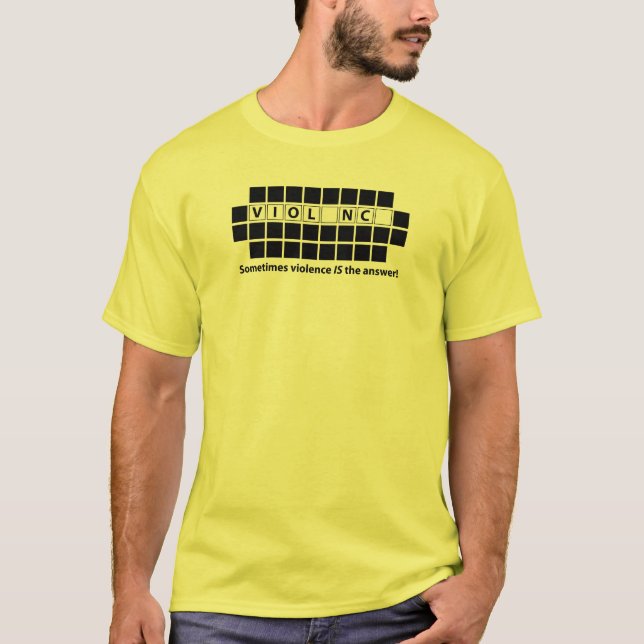 Våld är svarsskjortan tee (Framsida)