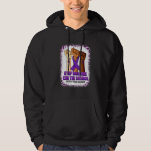 Våld i Hemnästan Medvetenhet Stoppa Våldet Bryt Ty Hoodie