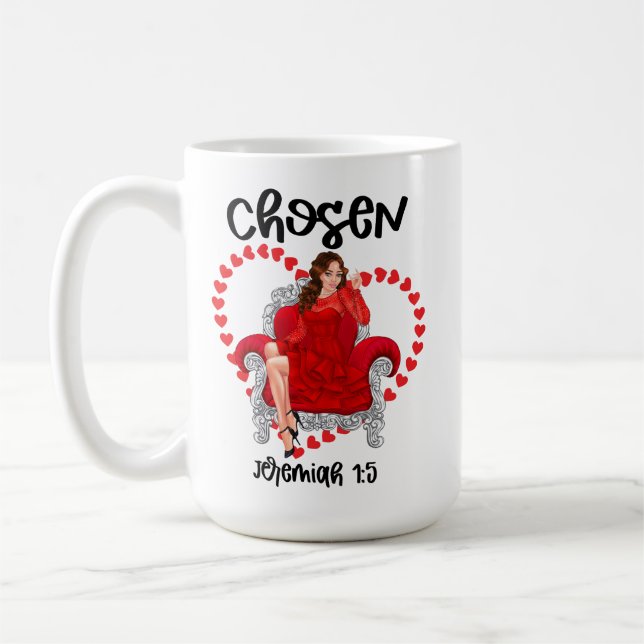 Vald Jeremiah 1:5 Valentine Galentines Day by Go Kaffemugg (Vänster)