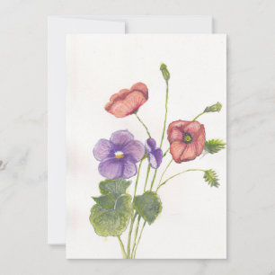 Våld och poppies julkort
