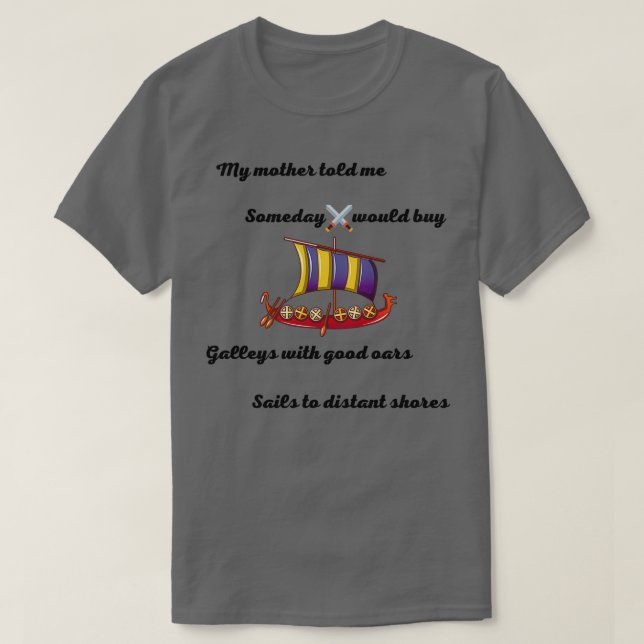 Vald poesi för Vikings-serie T Shirt (Design framsida)