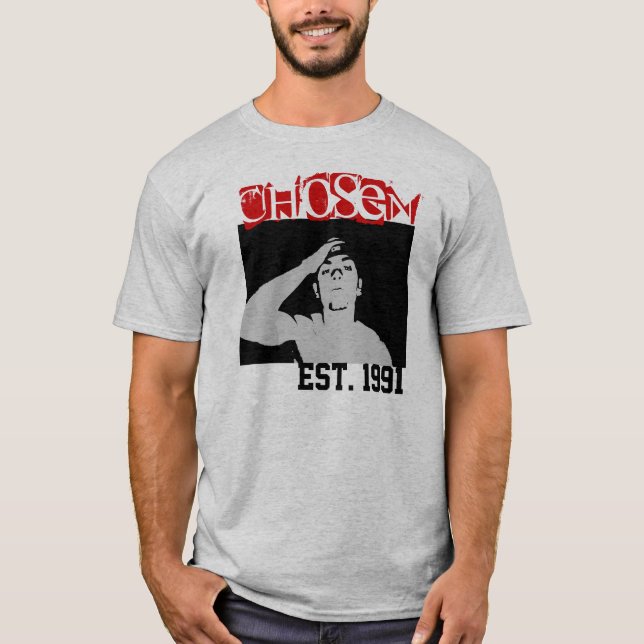 Vald T-tröja "för grå färgvargintrig" Tee (Framsida)