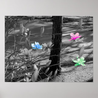 Valda blommor poster