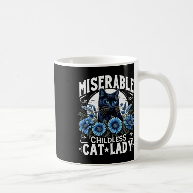 Valdagen Katt Dam, olycksbådande barnslig katt La Kaffemugg (Höger)