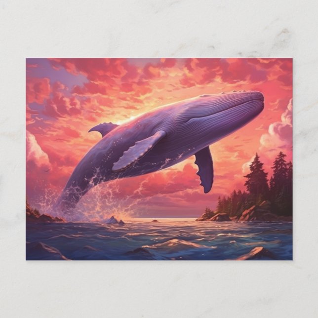 Välde i pastel himmel Small Vykort (Framsida)