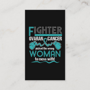 Valde OVARIAN CANCER för kämpen den fla kvinnan Visitkort