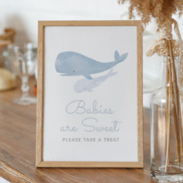 Välde under Sea Baby Shower Sweet Treats-skylt Poster
