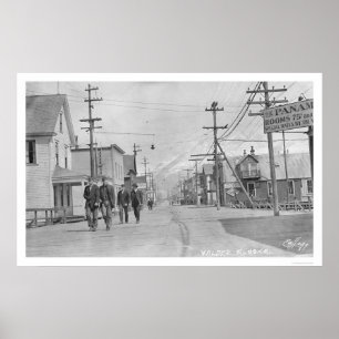 Valdez Alaska gata 1912 Poster