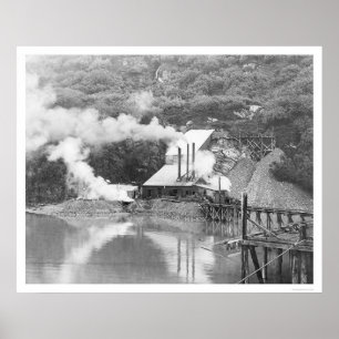Valdez, Alaska Guld Mining 1916 Poster