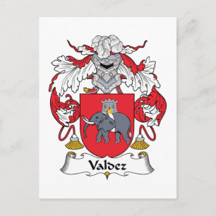 Valdez Family Crest Vykort