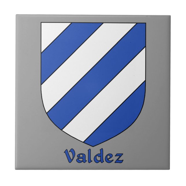 Valdez Family Shield Kakelplatta (Framsidan)