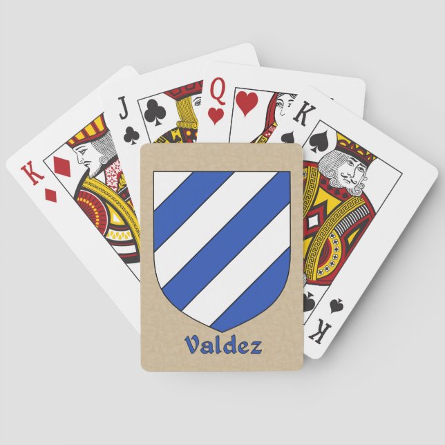 Valdez Heraldic Shield Casinokort (Baksidan)