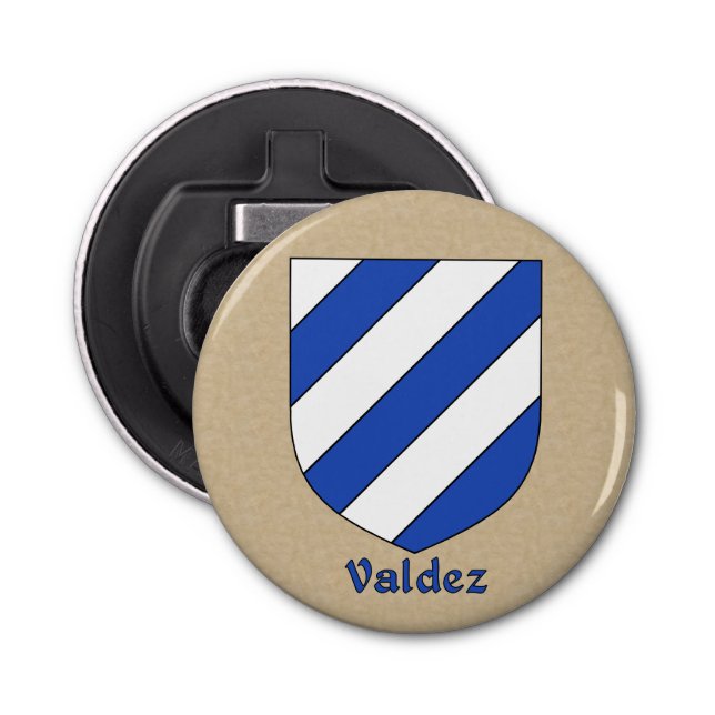 Valdez Historical Arm Shield Flasköppnare (Framsidan)