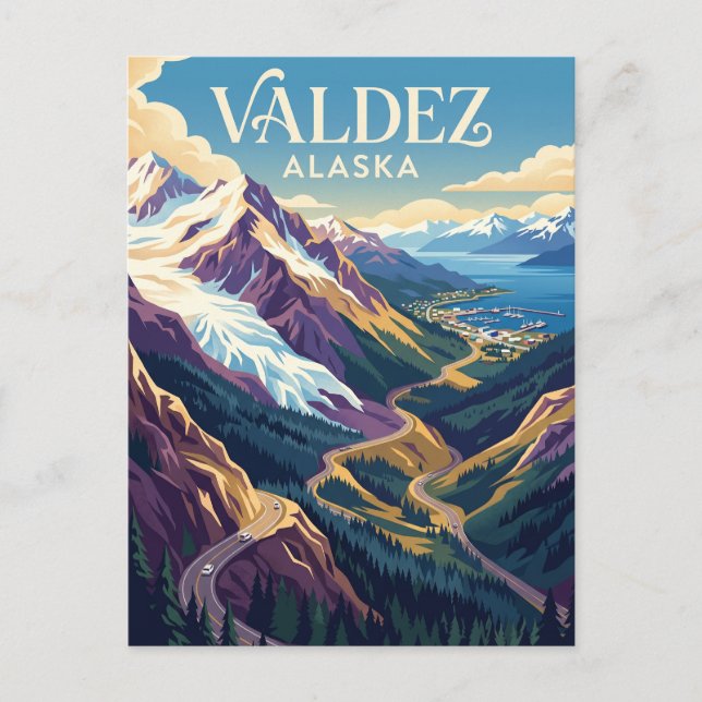 Valdez USA Vykort (Framsida)