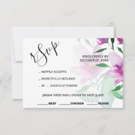 Våldfärgsblommor i Rosa med våld OSA Kort