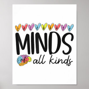Våldfull autism av neurologisk mångfald poster