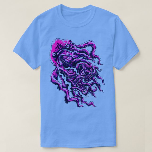 Våldfull bläckfisk t shirt (Design framsida)
