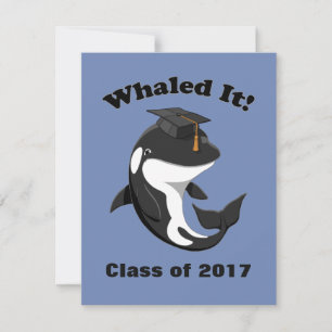 Våldfull IT-klass 2017 Cute Orca Killer Whale Inbjudningar